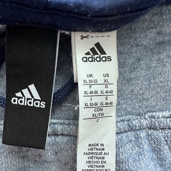 Adidas Womens Athletics sport-2-street Blue Pullover Hoodie Size X-Large - Picture 3 of 10